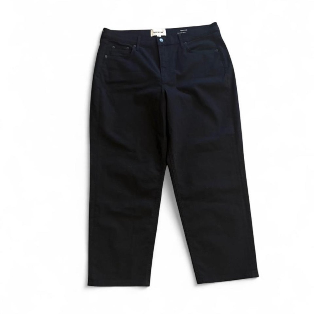 Boden Women’s Mid Rise‎ Taper Black Denim
